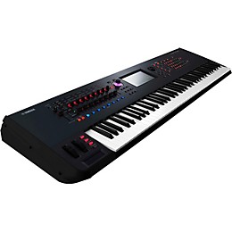 Yamaha Montage 7 76-Key Synthesizer with Powered Speakers Stand Pedals Deluxe Keyboard Bench and Cables
