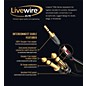 Open Box Livewire Elite Interconnect Y-Cable 3.5 mm TRS Male to 1/4" TS Male Level 1 9 ft. Black