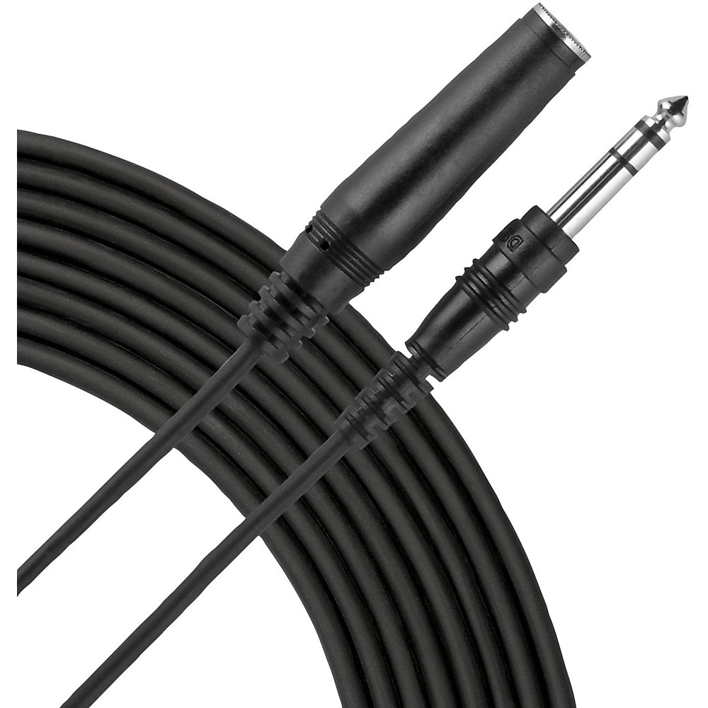 Livewire Essential Headphone Extension Cable 1/4in TRS Male to 1/4in TRS Female 25 ft. Black