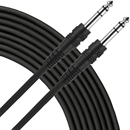 Livewire Essential Interconnect Cable 1/4" TRS Male to 1/4" TRS Male 15 ft. Black