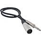 Livewire Advantage Interconnect Cable 1/4" TRS Male to XLR Male 3 ft. Black