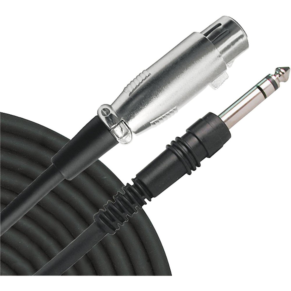 Livewire Essential Interconnect Cable 1/4in TRS Male to XLR Female 10 ft. Black