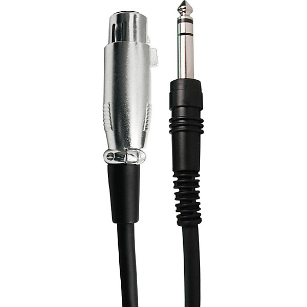 Livewire Essential Interconnect Cable 1/4" TRS Male to XLR Female 10 ft. Black