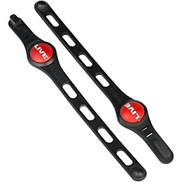 Livewire Essential Rubber Cable Strap 2-Pack Black