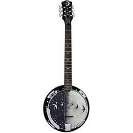 Luna Moonbird BGB 6-String Acoustic-Electric Banjo Satin Black