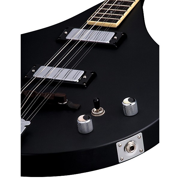 Open Box Luna BGBZ Moonbird Electric Bouzouki Satin Black
