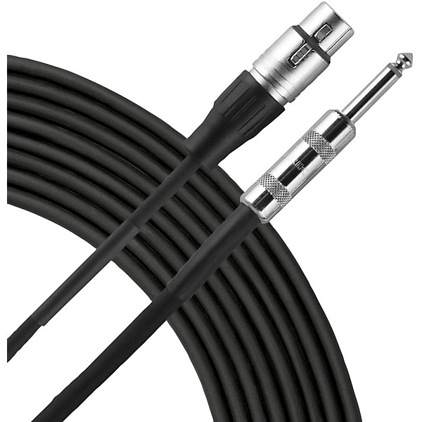 Livewire Essential High Impedance Microphone Cable XLR to 1/4" 20 ft. Black