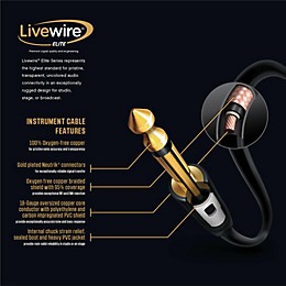 Livewire Elite Instrument Cable With Silent Jack 20 ft. Black
