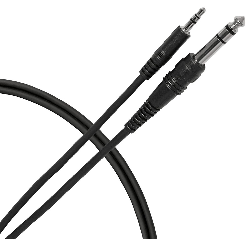 Livewire Essential Interconnect Cable 3.5 mm TRS Male to 1/4in TRS Male 5 ft. Black