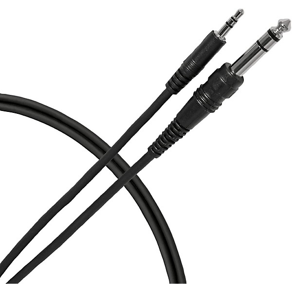 Livewire Essential Interconnect Cable 3.5 mm TRS Male to 1/4" TRS Male 5 ft. Black