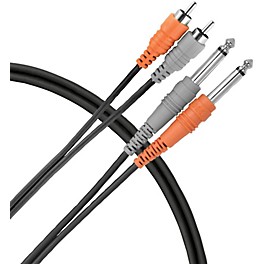 Livewire Essential Interconnect Dual Cable... Livewire Essential Interconnect Dual Cable RCA Male to 1/4" TS Male 6 ft. Black