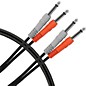 Livewire Essential Interconnect Dual Cable 1/4" TS to 1/4" TS 12 ft. Black thumbnail