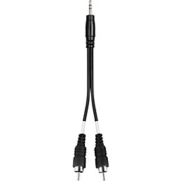 Livewire Essential Interconnect Y-Cable 3.5 mm TRS Male to RCA Male 10 ft. Black