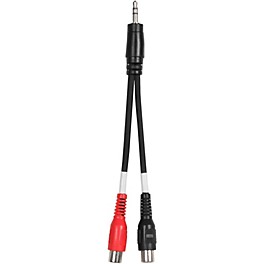 Livewire Essential Interconnect Y-Cable 3... Livewire Essential Interconnect Y-Cable 3.5 mm TRS Male to RCA Male 15 ft. Black