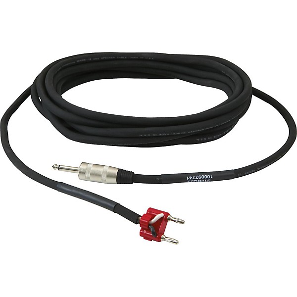 Livewire Elite 12g Speaker Cable Banana to 1/4" Male 25 ft. Black