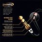 Livewire Elite 12g Speaker Cable Banana to 1/4" Male 25 ft. Black
