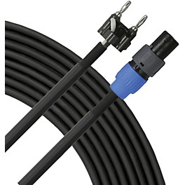 Livewire Elite 12g Speaker Cable Banana to Speakon 25 ft. Black