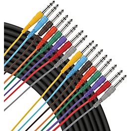 Livewire Essential 8-Channel Snake 1/4" to 1/4" 6 ft. Black