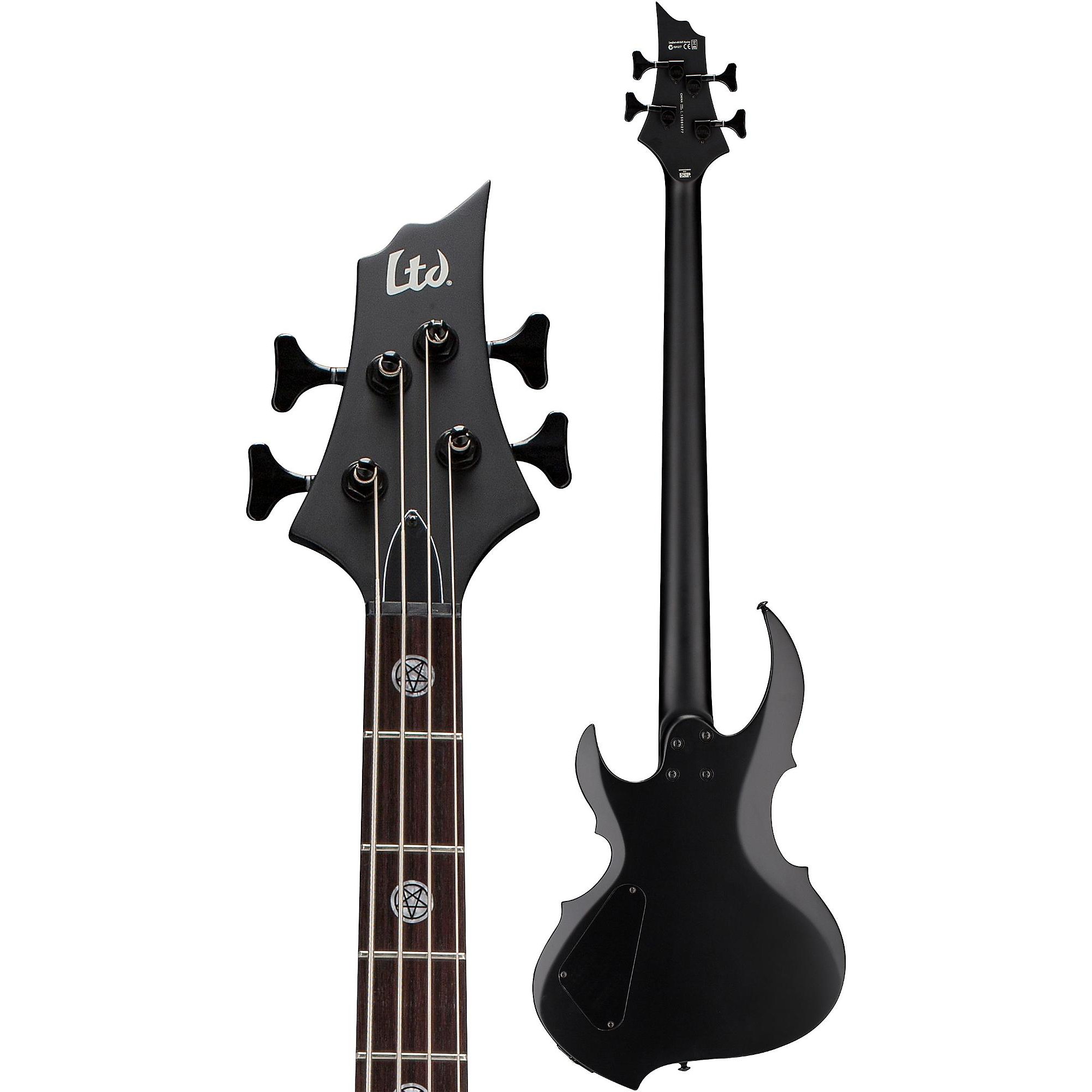 ESP LTD TA-204FRX Electric Bass Guitar Black Satin | Guitar