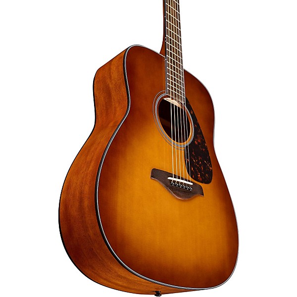 Yamaha FG800 Folk Acoustic Guitar Sand Burst with Road Runner RR1AG Gig Bag