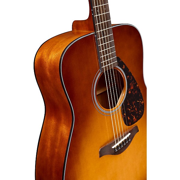 Yamaha FG800 Folk Acoustic Guitar Sand Burst with Road Runner