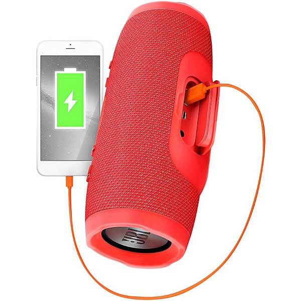 JBL Charge 3 Portable Bluetooth Speaker Red