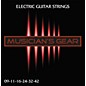 Musician's Gear Electric Nickel Plated Steel Guitar Strings 9-42 - 5-Pack