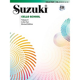 Alfred Suzuki Cello School Volume 8 Book & CD (Revised)