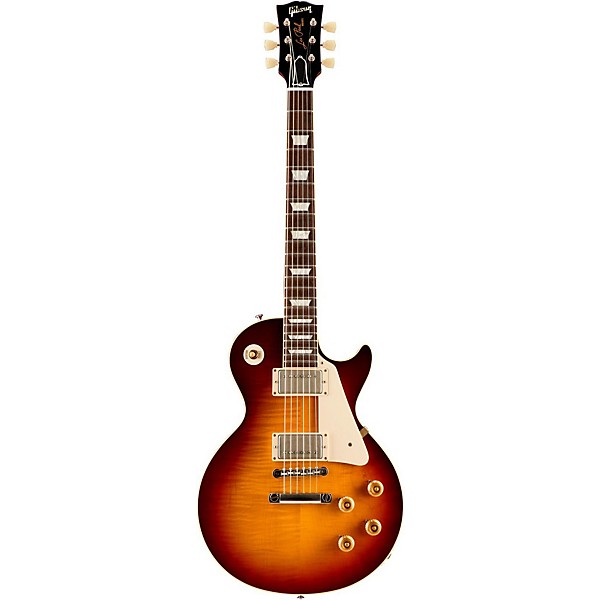 Gibson Custom Standard Historic 1958 Les Paul Plaintop Reissue VOS Electric Guitar Bourbon Burst