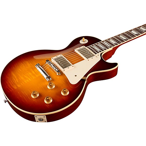 Gibson Custom Standard Historic 1958 Les Paul Plaintop Reissue VOS Electric Guitar Bourbon Burst