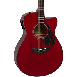 Yamaha FSX800C Small-Body Acoustic-Electric Guitar Natural Yamaha FSX800C Small-Body Acoustic-Electric Guitar Ruby Red