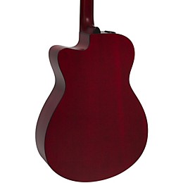 Yamaha FSX800C Small-Body Acoustic-Electric Guitar Ruby Red