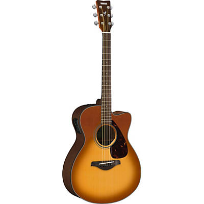 Yamaha Fsx800c Small-Body Acoustic-Electric Guitar Sand Burst for sale