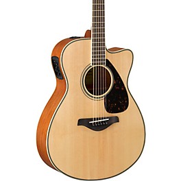 Yamaha FSX820C Small Body Acoustic-Electric Guitar Natural