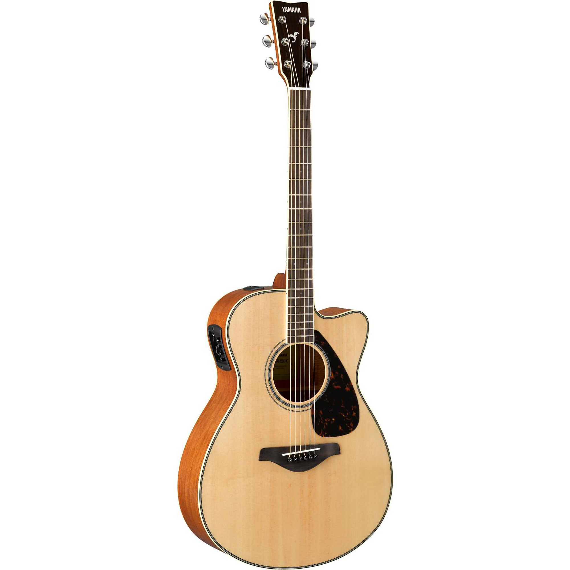 Yamaha FSX820C Small Body Acoustic-Electric Guitar Natural