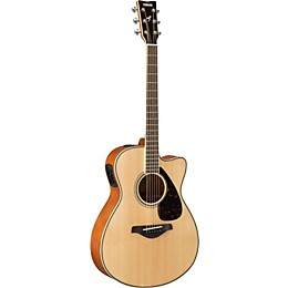 Open Box Yamaha FSX820C Small Body Acoustic-Electric Guitar Level 2 Natural 190839083401