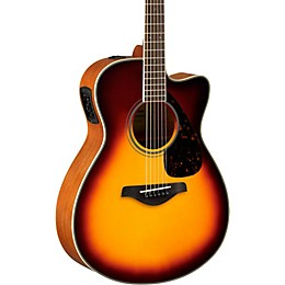 Yamaha FSX820C Small Body Acoustic-Electric Guitar Brown Sunburst