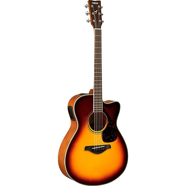 Yamaha FSX820C Small Body Acoustic-Electric Guitar Brown Sunburst