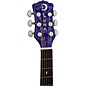 Open Box Luna Flora Passion Flower Quilt Maple Parlor Acoustic-Electric Guitar Level 2 Transparent Purple 190839482532