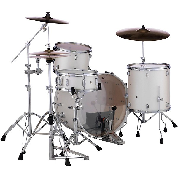 Open Box Pearl Decade Maple 3-Piece Shell Pack Level 1 White Satin Pearl