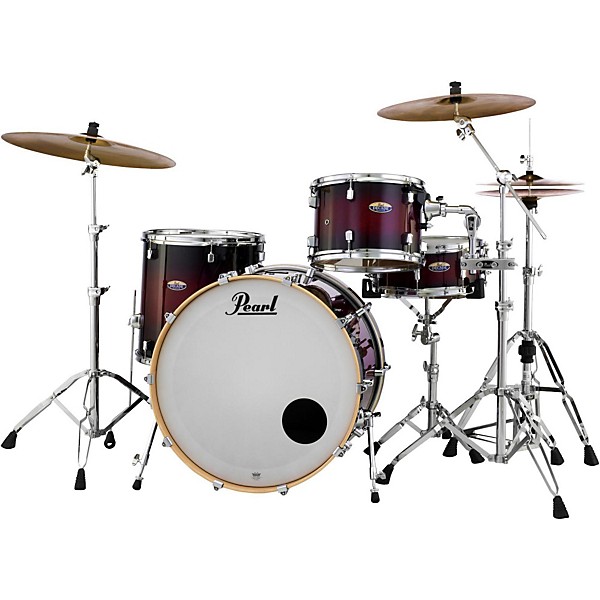 Open Box Pearl Decade Maple 3-Piece Shell Pack Level 1 Gloss Deep Red Burst