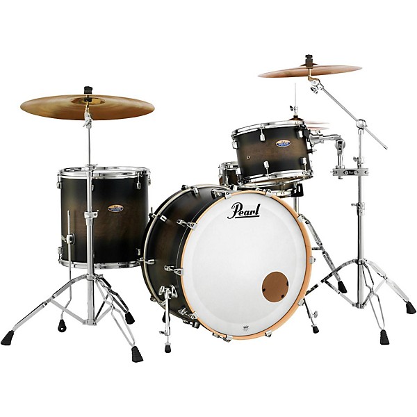 Pearl Decade Maple 3-Piece Shell Pack With 24" Bass Drum Satin Black Burst