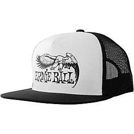 Ernie Ball Black & White Trucker Cap w/ Ernie Ball Eagle