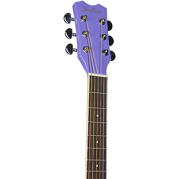 Stony River SRMD1 1/2 Size Mini Dreadnought Acoustic Guitar Purple