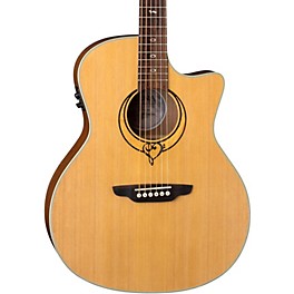 Luna Heartsong Grand Concert Acoustic-Electric Guitar Natural