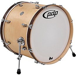 PDP by DW Concept Maple Classic Bass Drum with Tobacco Hoops 24 x 14 in. Natural