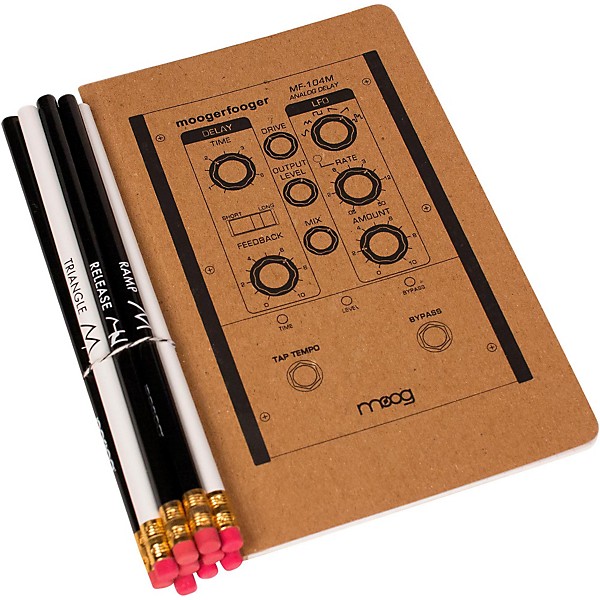 Moog Medium Notebook and Pencil Set (5X8)
