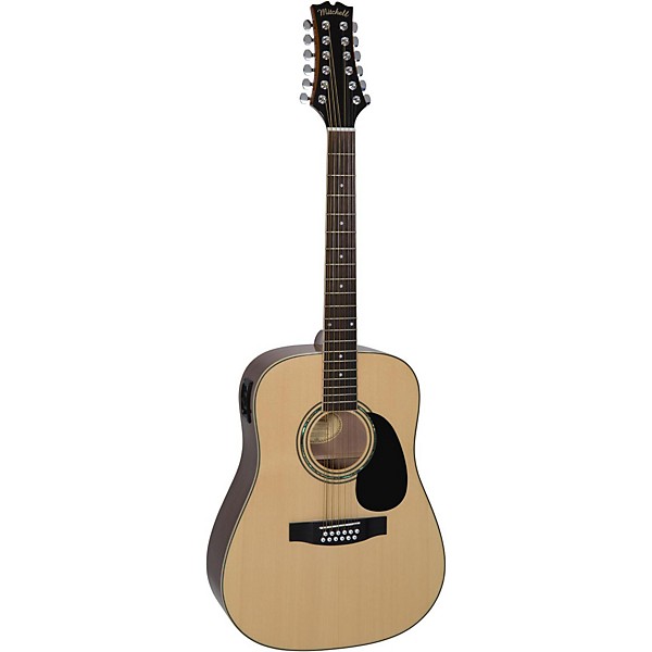 Open Box Mitchell D120S12E 12-String Dreadnought Acoustic-Electric Guitar Level 2 Natural 190839686459