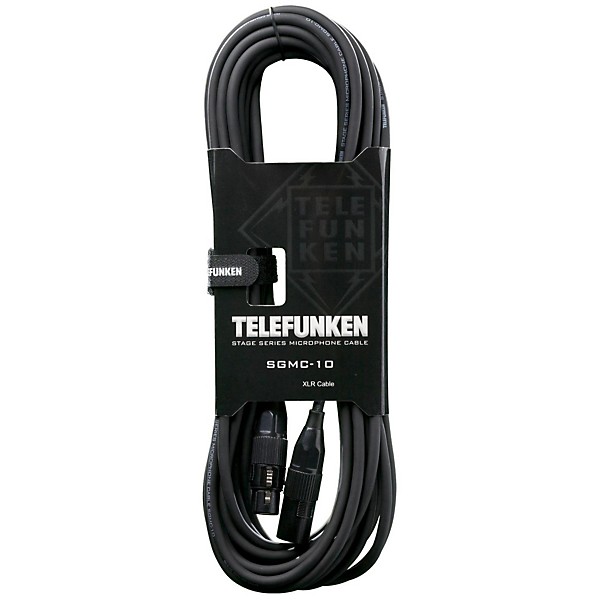 TELEFUNKEN Stage Series XLR Mic Cable 1 m Black