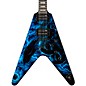 Dean USA Custom V Hand-Painted Graphic Electric Guitar Graveyard Raven Blue thumbnail